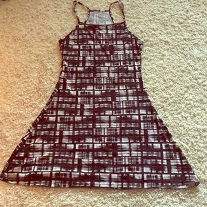 Black and white casual dress